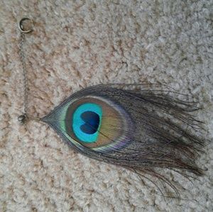 Peacock earring/cuff attachment